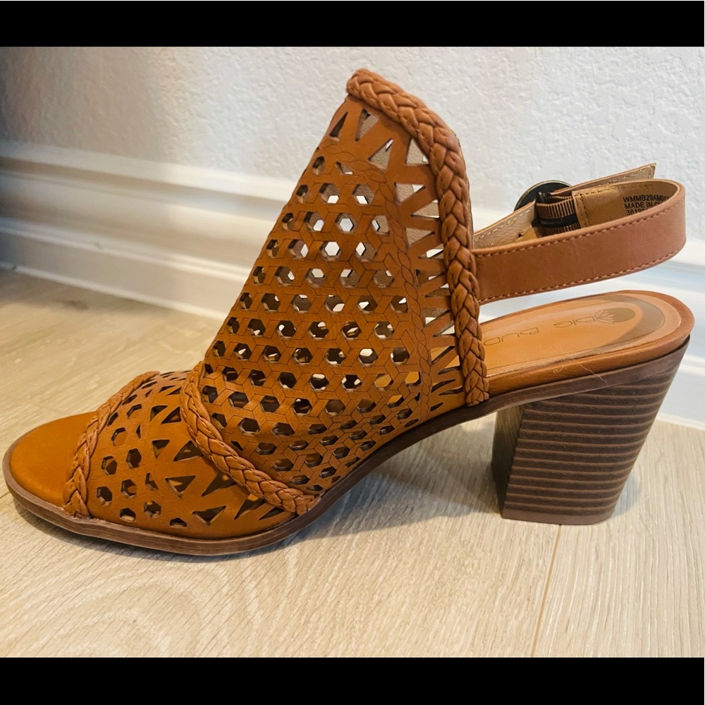 Boho chunky heel
